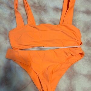 Vibrant Orange Bikini Set